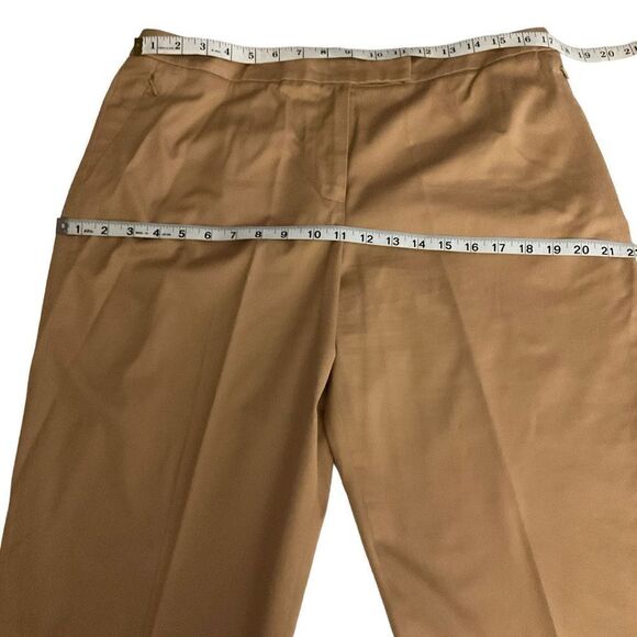 Carlisle Pantsuit Jacket Capri Pants Camel Safari Tan Cotton Blend Women Size 14 - Picture 7 of 15